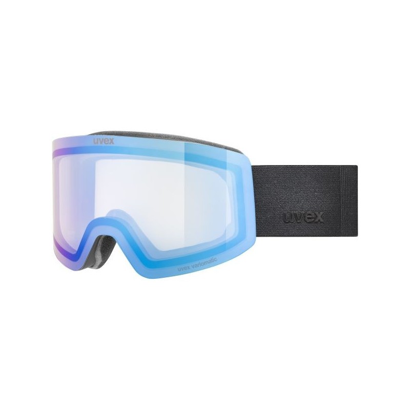 Gogle Uvex Provoqe V Black matt Mirror blue (S1-S3)
