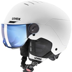 KASK UVEX ROCKET jr VISOR  2026/2027 WHITE-BLACK-MATT