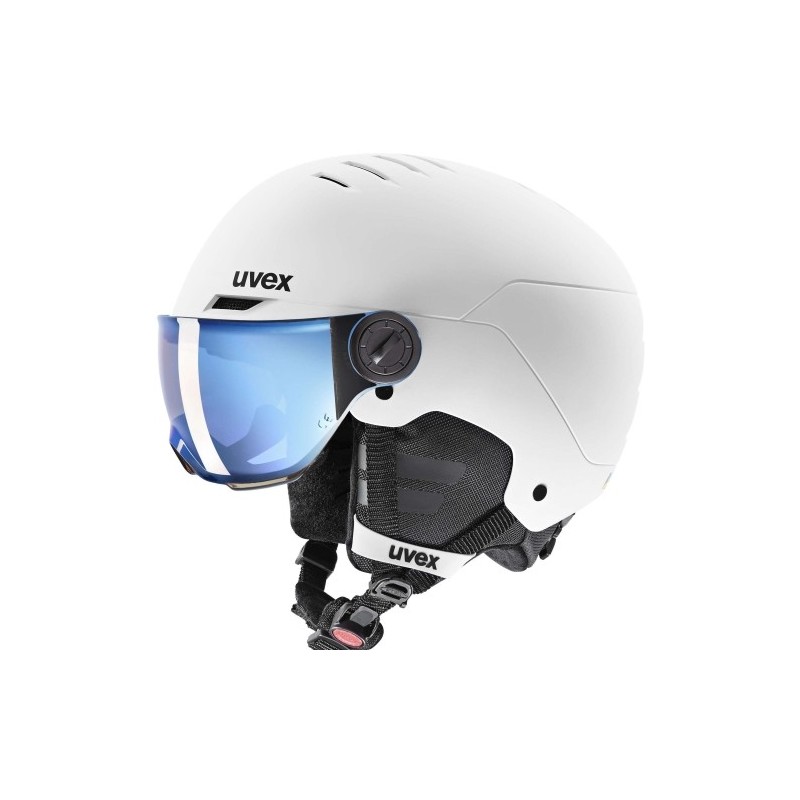 KASK UVEX ROCKET jr VISOR  2026/2027 WHITE-BLACK-MATT