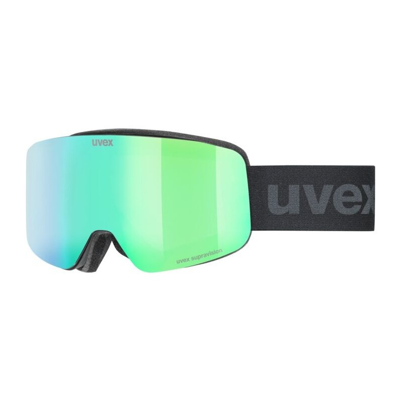 GOGLE UVEX PWDR BLACK MATT MIRROR GREEN 2026/2027